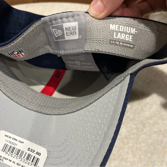 New England Patriots New Era 39THIRTY NFL Official Sideline Road Cap Med/large - Picture 7 of 7
